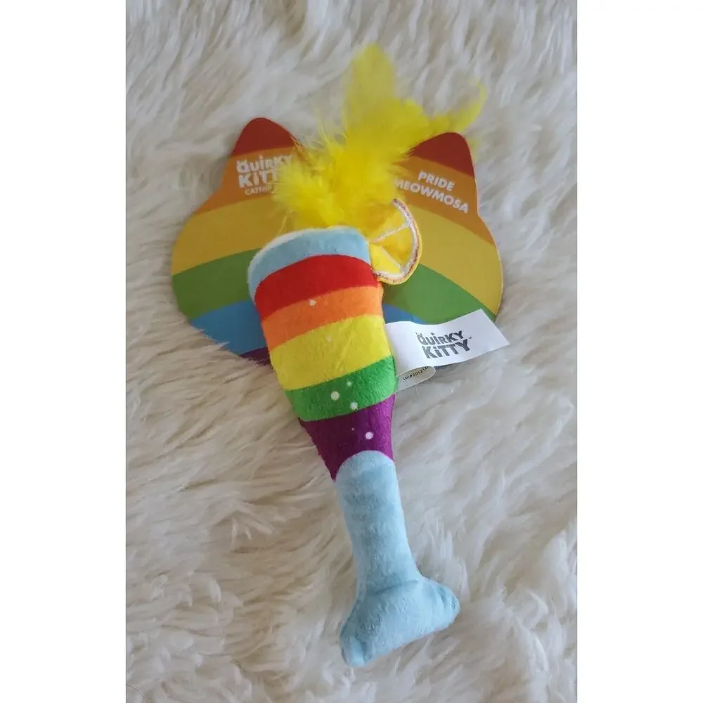 2 Quirky Kitty Purride Catnip Roll With Pride Skate & Pride Meowmosa Cat Toys